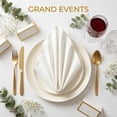thumbnail image 2 of REGALWOVEN 12 Pack Cloth Napkins, Cotton Washable and Reusable Table Dinner Napkins for Restaurant, Weddings, Event and Parties Beige, 2 of 6