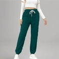thumbnail image 5 of LYXSSBYX Pajamas Pants for Women Women's Fashion Casual Solid Elastic Waist Trousers Long Straight Pants, 5 of 9