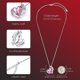 thumbnail image 4 of Collares para mujer, colgante de cristal con forma de corazón, collar de oro rosa/blanco, regalos de joyería para mamá, esposa, novia, aniversario, cumpleaños, día de la madre, Chris, 4 of 5