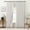 Natural White, variant on Muuphra Modern Cream Full Blackout Pinch Pleated Curtains for Bedroom Living Room,2 Panels,40"×63"