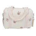 thumbnail image 1 of Sac de rangement multifonctionnel pour poussette de bébé, sac à main réutilisable avec broderie et fermeture éclair, sac à langer, sac lapin, 1 of 4