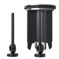 thumbnail image 4 of Tapón de fregadero universal negro de 40 mm, 2 tapones de fregadero para todos los fregaderos y bidés estándar (la altura es ajustable entre 6,6 cm y 8,6 cm), 4 of 5
