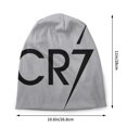 thumbnail image 3 of Gorro de fútbol número 7 negro para mujer, gorros de punto geniales, gorros para mujer y hombre, gorro holgado de fútbol cálido para otoño e invierno, 3 of 4