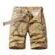 thumbnail image 1 of Mens Cargo Shorts Multi-Bolsillo Relajado Ajuste 97% Algodón 3% Spandex, Pantalones de Playa Casuales para Ropa de Dormir, Al Aire Libre Y Verano, 1 of 3
