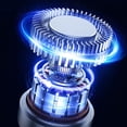thumbnail image 3 of Mini Mecha Fan Bladeless 900mAh Ventilador de cuello colgante Ventilador de luz nocturna (Blanco) Likrtyny  Para Estrenar, 3 of 4