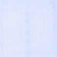 thumbnail image 1 of Ahgly Company Machine Washable Indoor Square Solid Blue Modern Area Rugs, 4' Square, 1 of 4