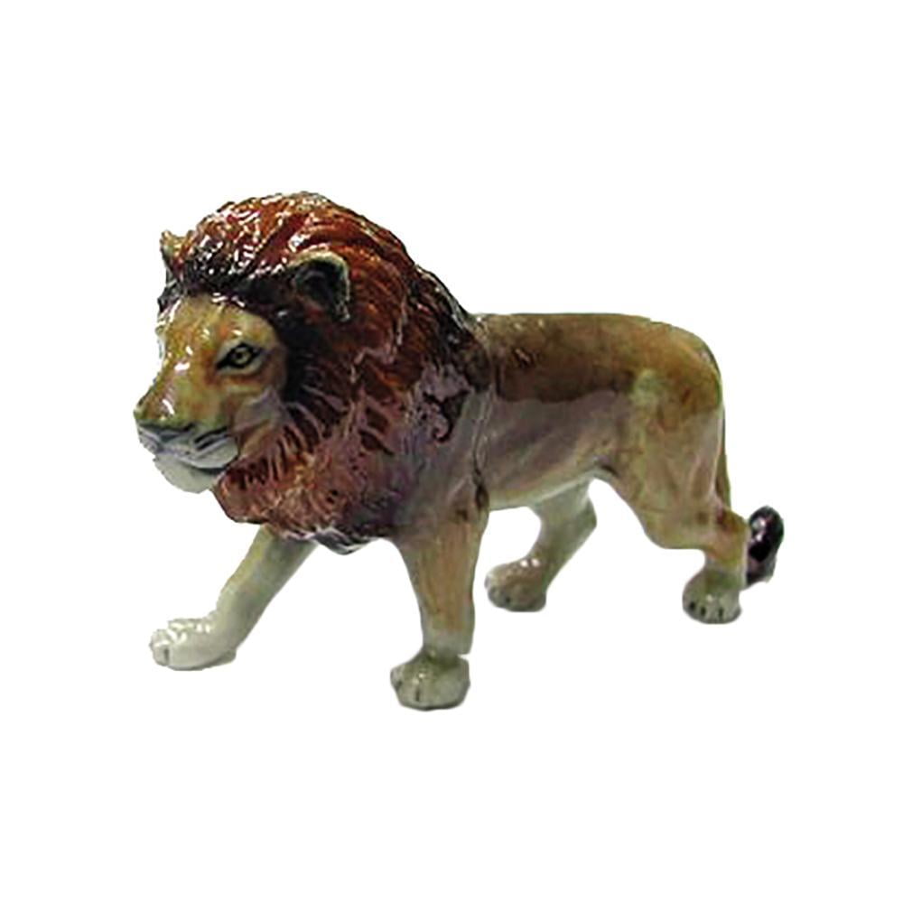 Dollhouse MINIATURE Wild Zoo Animal Lion Resin Figurine 