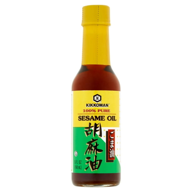 Kikkoman 100 Pure Sesame Oil, 5 fl oz, 12 pack