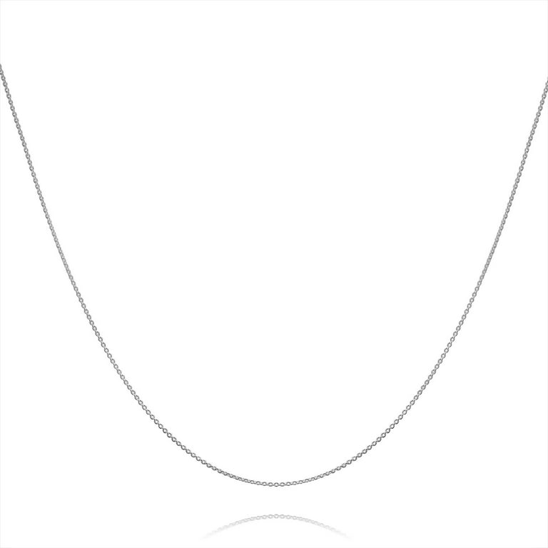 Sterling Silver Thin Cable Chain 1mm Solid 925 Rolo Link New Necklace