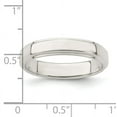 thumbnail image 2 of 925 Sterling Silver 4mm Flat with Step Edge Band Ring Size 12, 2 of 7