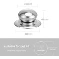 thumbnail image 2 of Stainless Steel Pot Lid Handle Replacement Knobs - 6 Pieces, 2 of 5