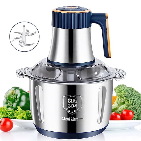 5L Electric Meat Grinder Multifunction Food Processor Chopper ( Blue )