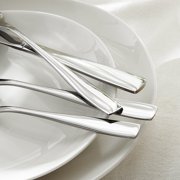 20 Pcs Silverware Set, Modern Flatware Set Service for 4, Mirror Polished, Dishwasher Safe