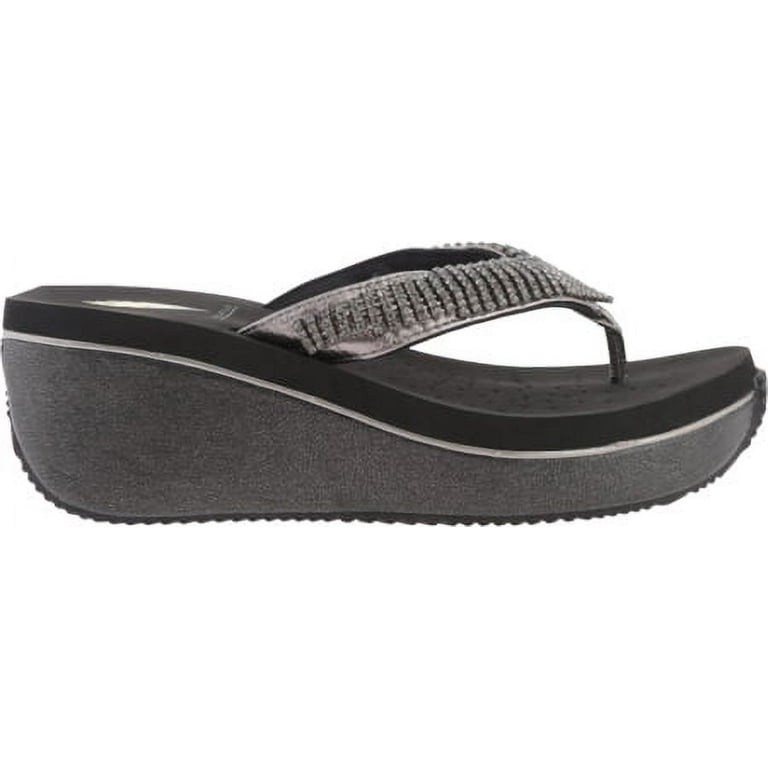 Wedge Sandals Volatile Festina Black FESTINA METALLIC FLYKNIT