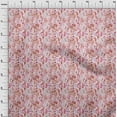 thumbnail image 4 of oneOone Tissu en Coton Flex Rouge à Fleurs Matériel de Couture Imprimé Tissu au Mètre 40 Pouces de Large, 4 of 4