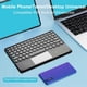 thumbnail image 4 of Wireless Bluetooth Keyboard Mini 78 Keys Gaming Office Rechargeable Keyboard Touchpad for Pad PC Tab, 4 of 5