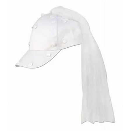 Beistle 60210 - White Veil Cap- Pack of 12