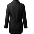 thumbnail image 5 of CFLVAEK Dressy Jackets for Women Plus Size Open Front Suit Coat Casual Solid Lapel Jacket with Pockets Long Sleeve Office Business Outwear Black XXXXL, 5 of 7