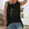thumbnail image 2 of BLVB Summer Tank Tops for Women Printed Round Neck Sleeveless T-Shirts Casual Loose Going out Blouse Tees, 2 of 5