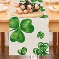 thumbnail image 3 of St. Patrick's Day Table Runner, 13x72 Inch Spring Holiday Decor for Kitchen Dining Indoor Outdoor Home Party。（13x72in）, 3 of 13