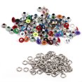 thumbnail image 1 of 100Sets 4mm Metal Eyelets Scrapbooking Card Hole Leather Craft Garment Accessory (Mixed Color), 1 of 2