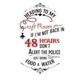 thumbnail image 3 of CafePress - Heading To My Craft Room Pajamas - Women's Light Pajamas, 3 of 4