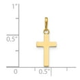 thumbnail image 3 of Auriga Fine Jewelry 14K Yellow Gold Cross Pendant for Women (L - 20mm, W - 8mm), 3 of 5