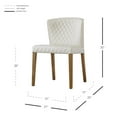 thumbnail image 7 of Pemberly Row Faux Leather Dining Side Chair in Off White (Set of 2), 7 of 7