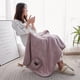 thumbnail image 3 of Sonducket Chaqueta de cama con botones de forro polar para mujer, manta tipo poncho cálida y cómoda, versátil Pijama rosa, 3 of 6