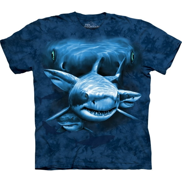 T-Shirt de Collage Shark Moon Eyes