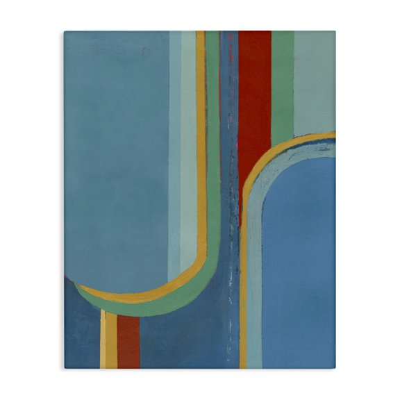 Stupell Industries Modern Blue & Red Arches Canvas Art, 16 x 20, by Pippin Schupbach