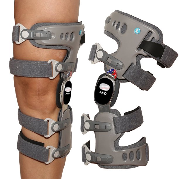 ROM Hinged Knee Brace for Men & Women Post Op Knee Leg Compression