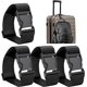 thumbnail image 1 of Añadir una correa de equipaje de bolsa correas de cinturón de maleta ajustables accesorios para conectar equipaje (negro-4 piezas), 1 of 5