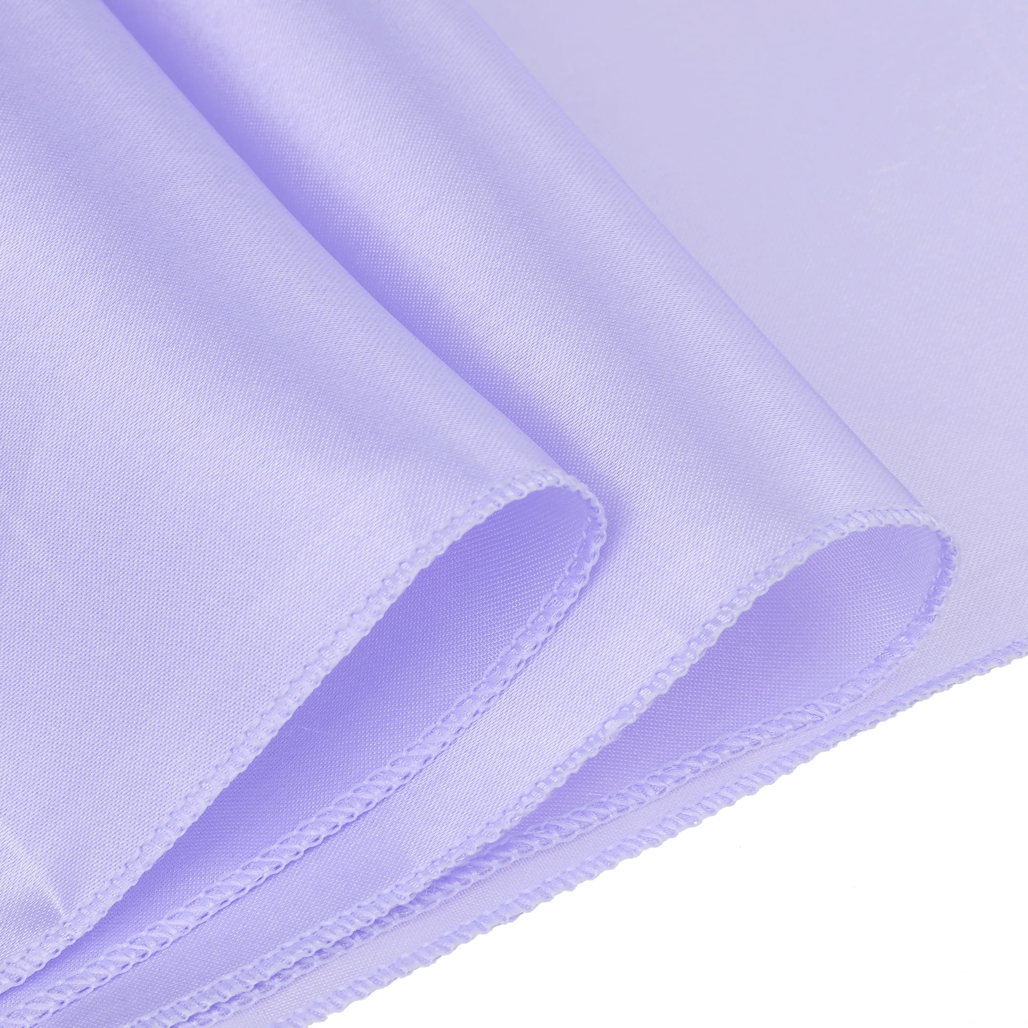 Unique Bargains Satin Silk Polyester Table Runners for Wedding Parties (10 Count) Light Purple 12"x108"