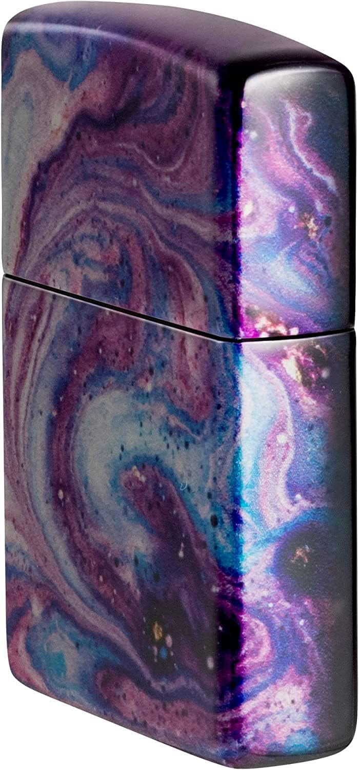 Zippo Lighter - Personalized Message Engraved on Backside Alien UFO Windproof Lighter (Universe Astro Design 48547)