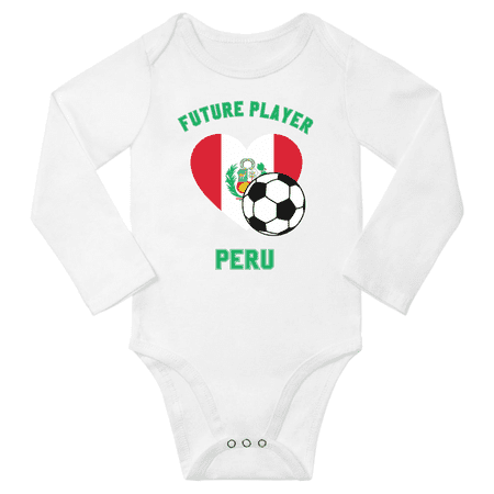 

Future Peru Soccer Player Baby Long Slevve One-pieces (White 6-12 Months)