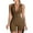 Brown, variant on Sevpuikl Women's V-Neck Ribbed Sleeveless Tummy Control Workout Bodycon Zip Front Jumpsuit Romper Solid Color One Piece Yoga Gym(Black,L)