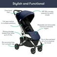 thumbnail image 6 of Colugo Compact Stroller - One Hand Fold Lightweight Stroller, Travel Stroller with Rain Cover, Backpack and Cup Holder, Navy, 6 of 7