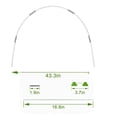 thumbnail image 2 of Juego de varillas de fibra de vidrio plegables Varillas de fibra para soporte de arco agrícola Varillas de soporte de arco, 2 of 3