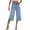 Light Blue, variant on Capri Jeans for Women Wide Leg Trendy High Waisted Side Seam Stretchy Denim Capris Pants Summer Casual Jeans, L