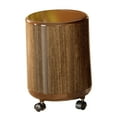 thumbnail image 5 of deevoka Trash Can with Lid Round Stylish Waste Basket for Living Room Study Bathroom With Wheels, 5 of 9