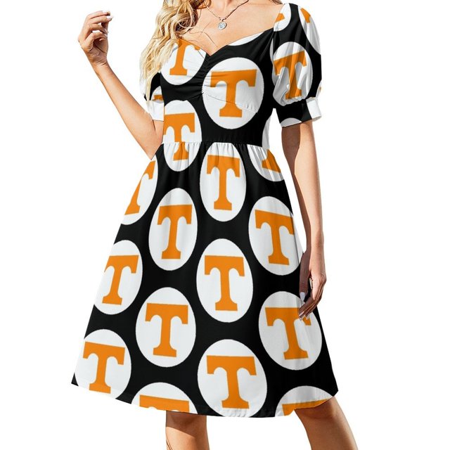 Universidad de Tennessee 142 Vestido de manga corta Vestido de invitada de boda 2025 Vestido de verano Hada Falda de mujer