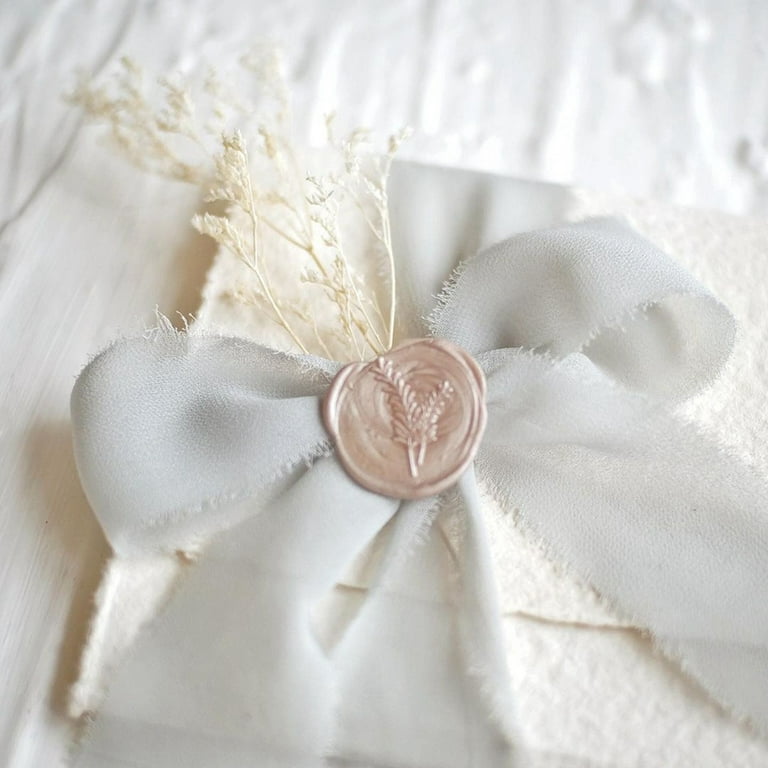 Chiffon Ribbon for Gifts, Frayed Ribbon for Wreaths, Wide Silk Ribbon for  Gift Wrapping, Ribbons for Crafts, Bow Maker, Wedding Invitations,  Bouquets