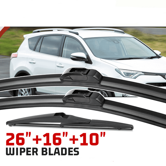 26" 16" 10" Windshield Wiper Blades Replacement for Toyota RAV4 2013-2018