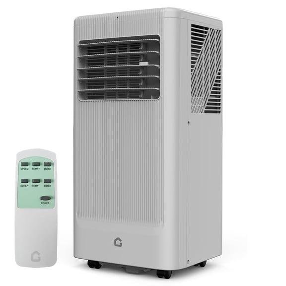 10000 BTU Portable Air Conditioner, Quiet 3-in-1 Cooling Unit for Rooms Up to 450 Sq.Ft, Includes Dehumidifier & Fan Modes, Remote Control, Sleep Mode – Perfect for Bedrooms & Apartments
