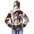 thumbnail image 4 of Cauagu Vintage Husky Dog Print Sun Protection Jacket for Teen,Full-Zipper Long Sleeve Sun Shirts with Pockets UV Hoodie Shirts Outdoor Athletic Jacket-XX-Large, 4 of 7