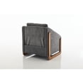 thumbnail image 3 of Gray Chenille Armchair with Ergonomic Design / Ideal for Indoor Seating, 3 of 6