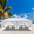 thumbnail image 4 of Alvantor White 10x20 ft Outdoor Pop Up Canopy Tent with 6 Removable Sidewalls,Easy-Setup Gazebo,6 Sides, 4 of 7