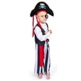 thumbnail image 3 of Disfraz de pirata Dress Up America para niños con blusa, pantalones y más, 3 of 7
