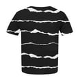 thumbnail image 5 of Patlollav Plus Size Stripe Tshirt Women Summer Crew-Neck Tunic Tops Lightweight Short Sleeve Shirts Classic Print Holiday Blouses Tee, 5 of 6